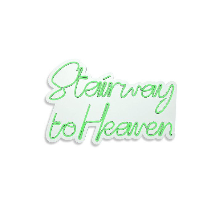 Iluminación LED decorativa de plástico Stairway to Heaven verde 31x51x2 cm