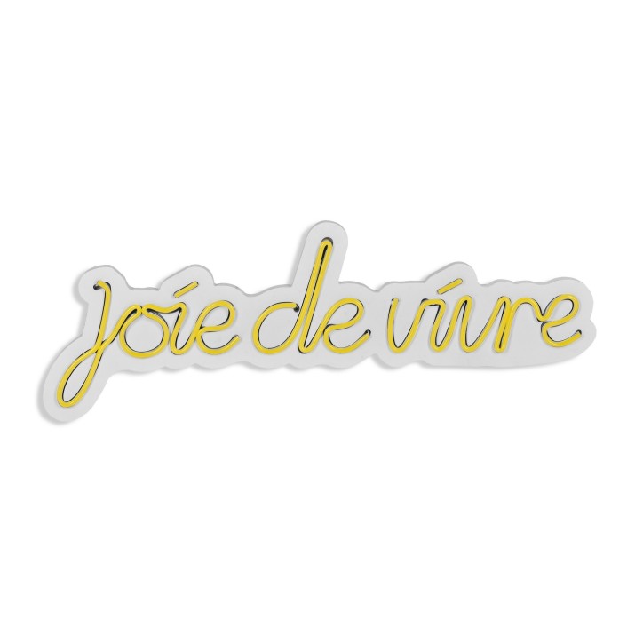 Iluminación LED decorativa de plástico Joie de Vivre amarillo 53x19x2 cm