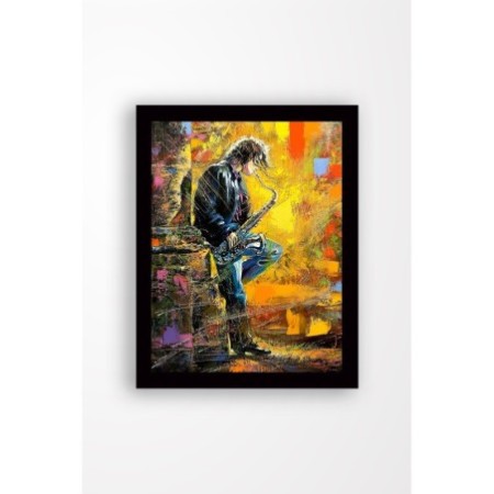 Pintura decorativa enmarcada MDF SC0097 multicolor 41x56 cm