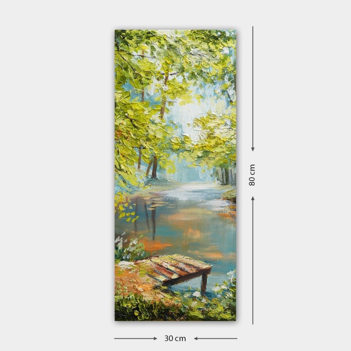 Pintura decorativa lienzo DKY21193655400_3080 multicolor 30x80 cm