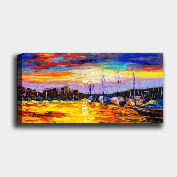 Pintura decorativa lienzo YTY241700161_3080 multicolor 30x80 cm