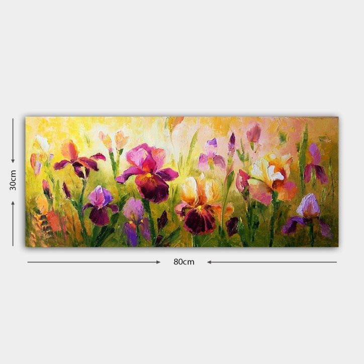 Pintura decorativa lienzo YTYCCK1685_3080 multicolor 30x80 cm