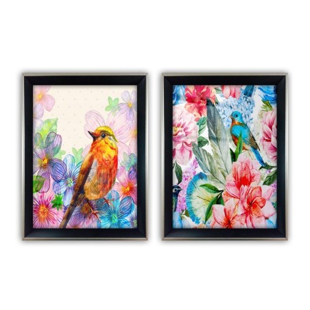 Cuadro decorativo enmarcado SGC7436502515545 multicolor 35x45 cm (2 piezas)