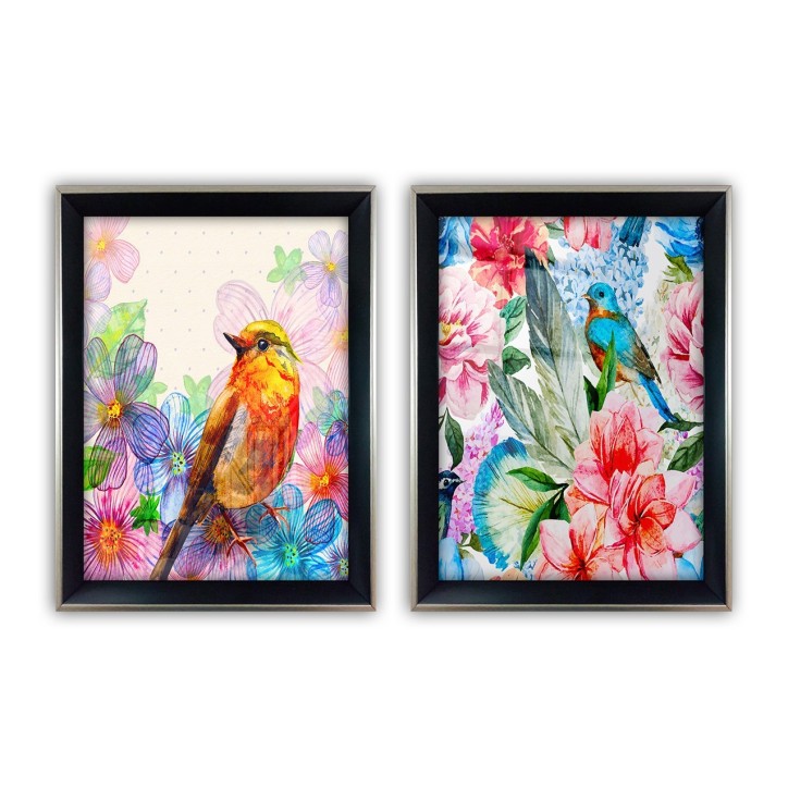 Cuadro decorativo enmarcado SGC7436502515545 multicolor 35x45 cm (2 piezas) Cuadro decorativo enmarcado SGC7436502515545 multicolor 35x45 cm (2 piezas)