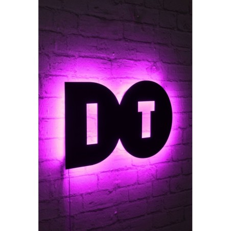 Iluminación LED decorativa Do It rosa 50x27 cm