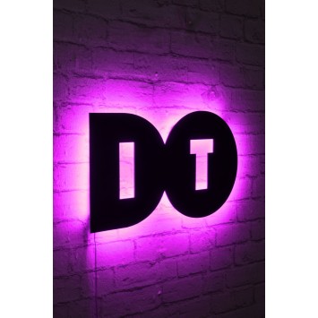 Iluminación LED decorativa Do It rosa 50x27 cm