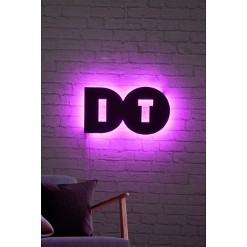 Iluminación LED decorativa Do It rosa 50x27 cm