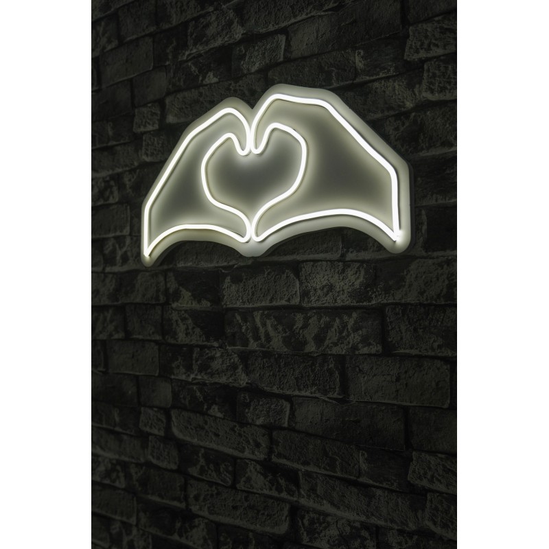 Iluminación LED decorativa de plástico Sweetheart blanco