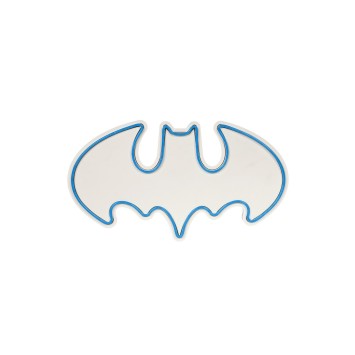 Iluminación LED decorativa de plástico Batman Bat Light azul 25x45x3 cm