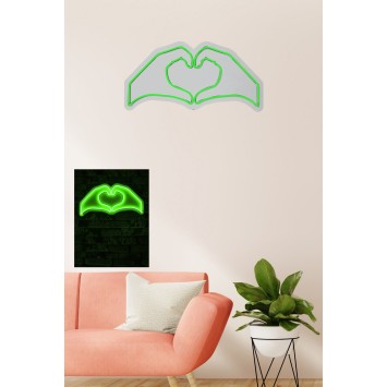 Iluminación LED decorativa de plástico Sweetheart verde