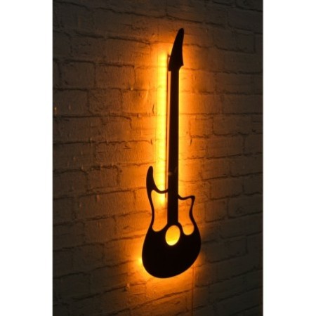 Iluminación LED decorativa Guitar amarillo 22x68 cm