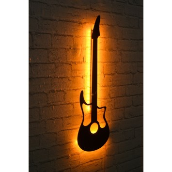 Iluminación LED decorativa Guitar amarillo 22x68 cm