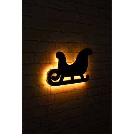 Iluminación LED decorativa Sled 2 amarillo 38x23 cm