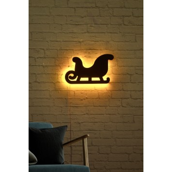 Iluminación LED decorativa Sled 2 amarillo 38x23 cm