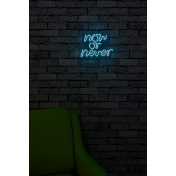 Iluminación LED decorativa de plástico Now or Never azul 28x22x2 cm