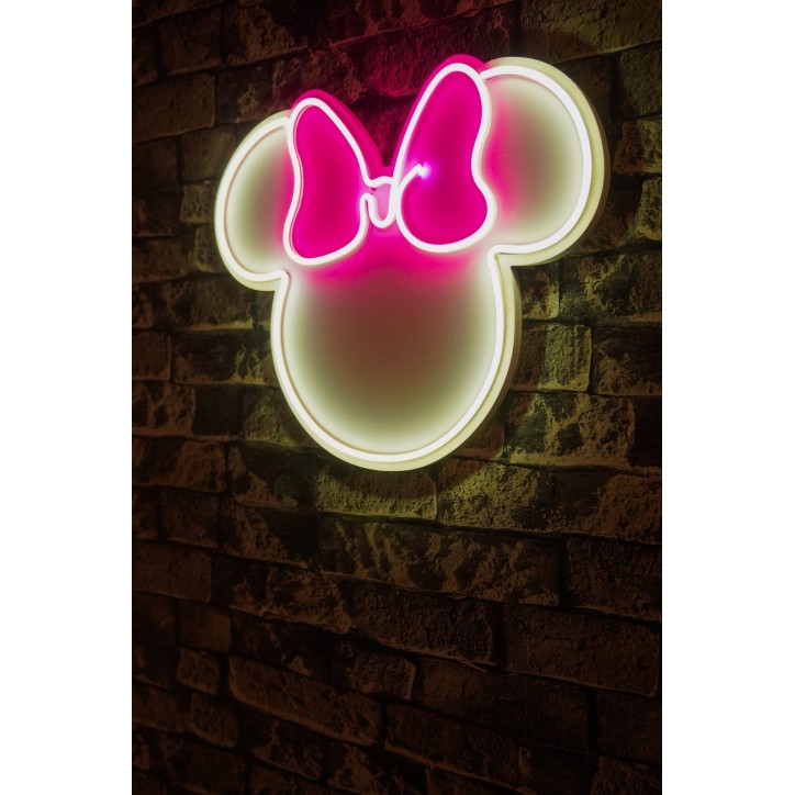 Iluminación LED decorativa de plástico Sweet Mouse rosa blanco