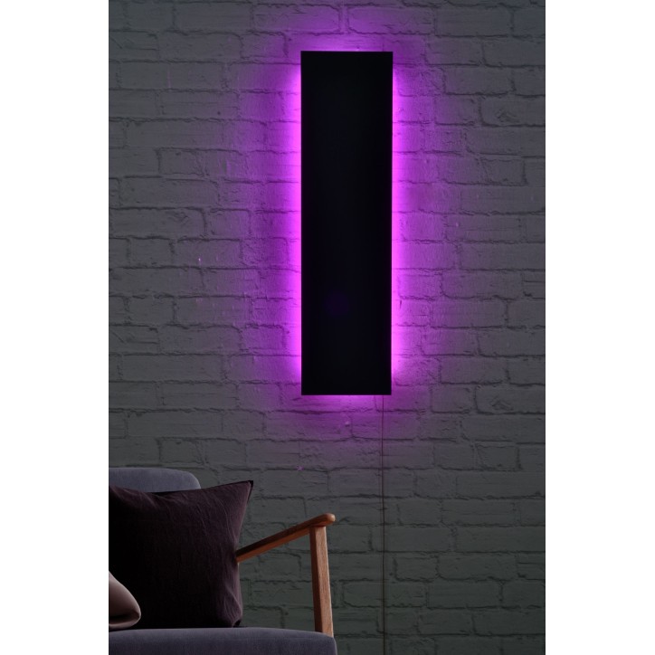 Iluminación LED decorativa Rectangle rosa 75x20 cm