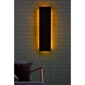 Iluminación LED decorativa Rectangle amarillo 75x20 cm