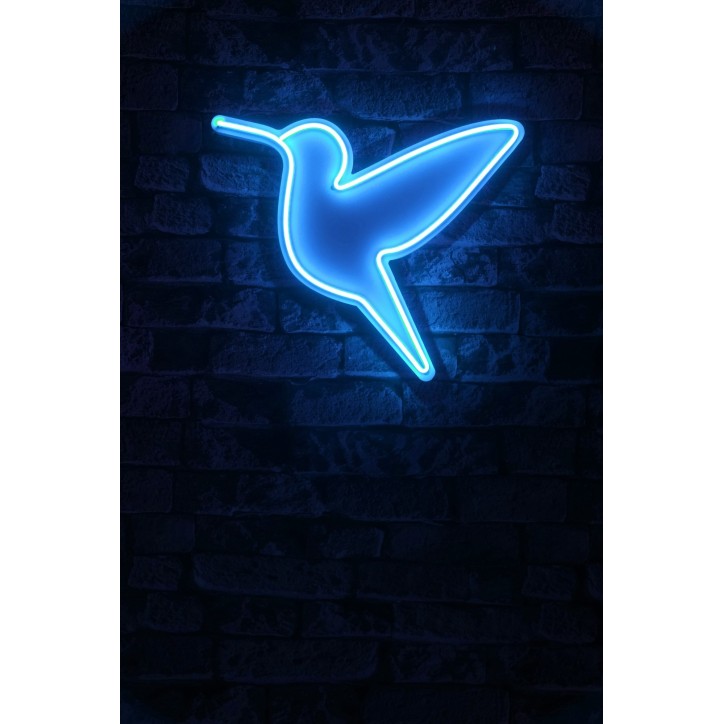 Iluminación LED decorativa de plástico Little Bird azul