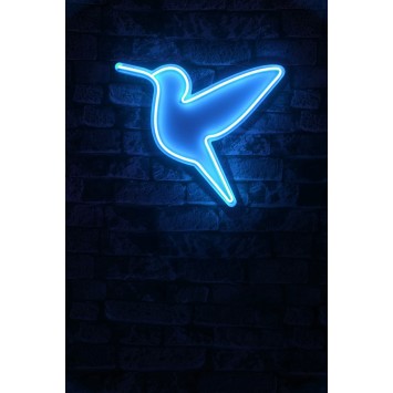 Iluminación LED decorativa de plástico Little Bird azul