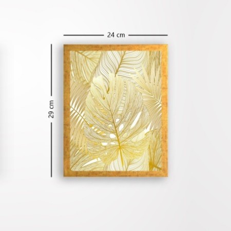 Pintura decorativa enmarcada MDF AC1045095 multicolor 24x29 cm