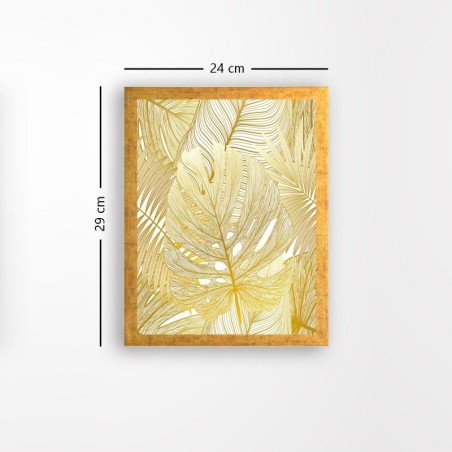 Pintura decorativa enmarcada MDF AC1045095 multicolor 24x29 cm