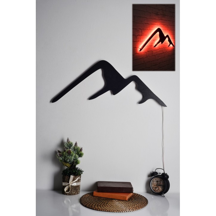 Iluminación LED decorativa Mountain rojo 70x25 cm