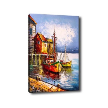 Pintura decorativa lienzo Kanvas Tablo-247 multicolor 50x70 cm