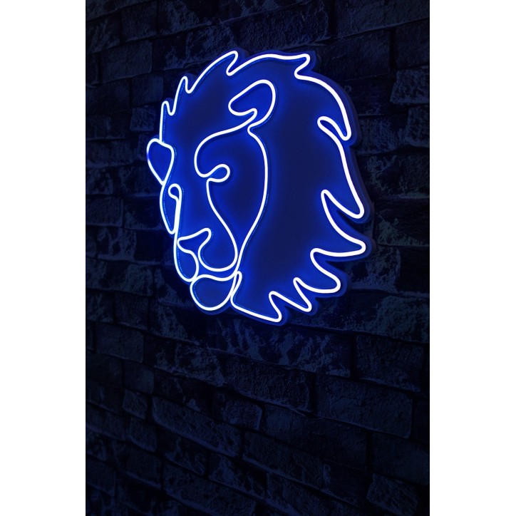 Iluminación LED decorativa de plástico Lion azul