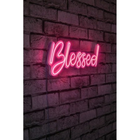 Iluminación LED decorativa de plástico Blessed rosa 43x20x2 cm