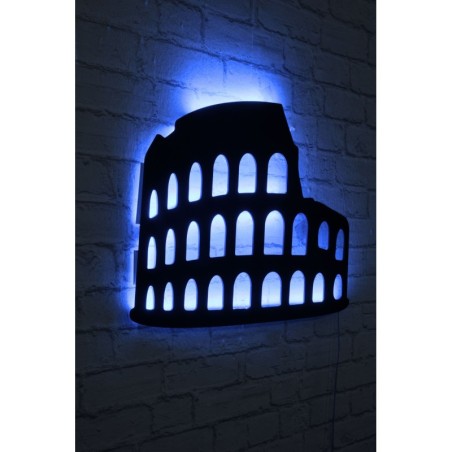 Iluminación LED decorativa Colosseum azul 60x40 cm