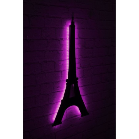 Iluminación LED decorativa Eiffel Tower rosa 32x69 cm