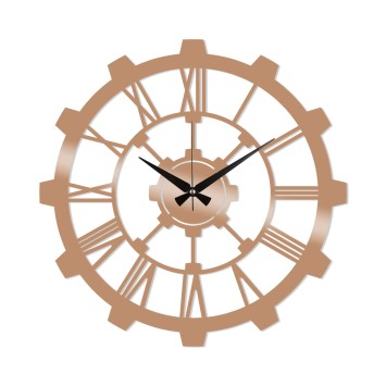 Reloj de pared metal Metal Wall Clock 16 cobre 48x48 cm