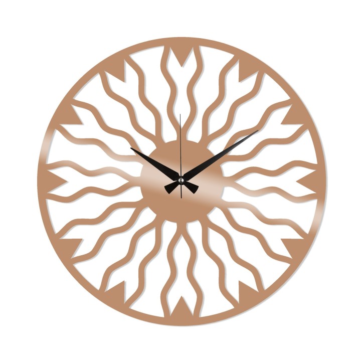 Reloj de pared metal Metal Wall Clock 21 cobre 48x48 cm