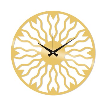 Reloj de pared metal Metal Wall Clock 21 oro 48x48 cm