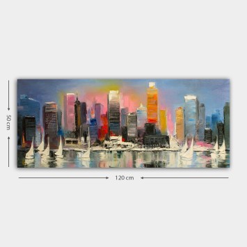 Pintura decorativa lienzo YTY103354011591_50120 multicolor 50x120