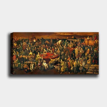 Pintura decorativa lienzo YTY103UNLU_50120 multicolor 50x120