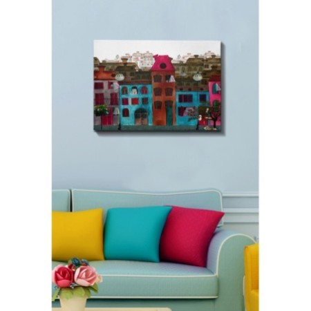 Pintura decorativa lienzo Kanvas Tablo -67 multicolor 50x70 cm