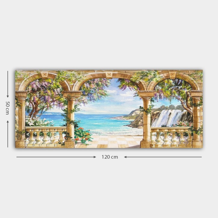 Pintura decorativa lienzo YTY328566125_50120 multicolor 50x120