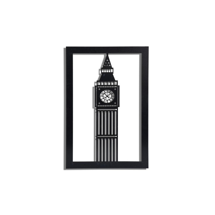 Iluminación LED decorativa Big Ben rosa 60x31 cm