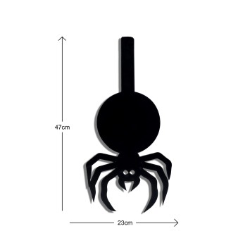 Iluminación LED decorativa Spider verde 47x23 cm