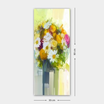 Pintura decorativa lienzo DKY718268_3080 multicolor 30x80 cm