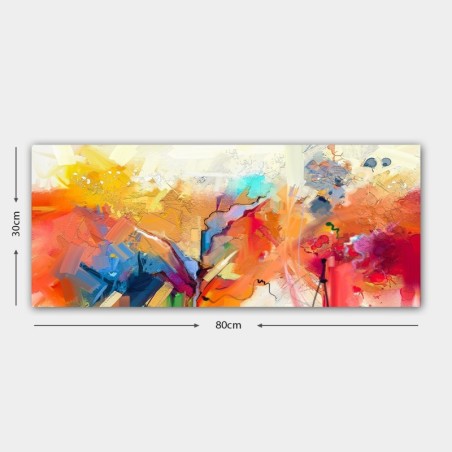 Pintura decorativa lienzo YTY1040210842_3080 multicolor 30x80 cm