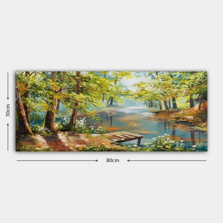 Pintura decorativa lienzo YTY1193655400_3080 multicolor 30x80 cm