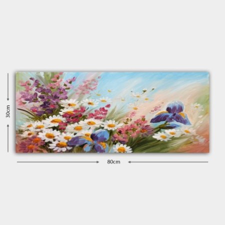 Pintura decorativa lienzo YTY184119419_3080 multicolor 30x80 cm