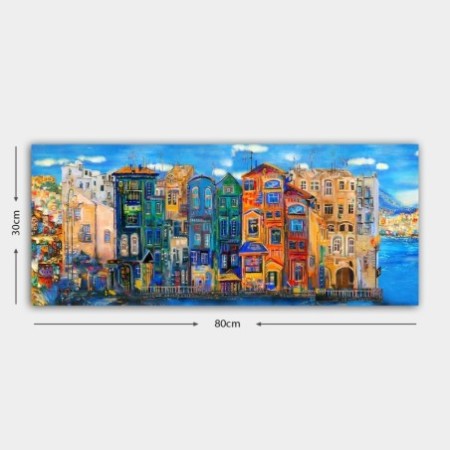 Pintura decorativa lienzo YTY233374492_3080 multicolor 30x80 cm