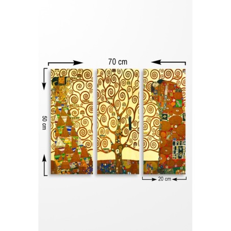 Cuadro decorativo MDF MDF0072 multicolor 20x50 cm (3 piezas)