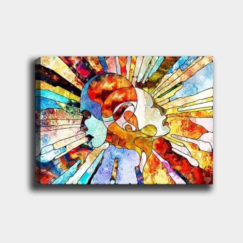 Pintura decorativa lienzo 1021939786_70100 multicolor 70x100 cm