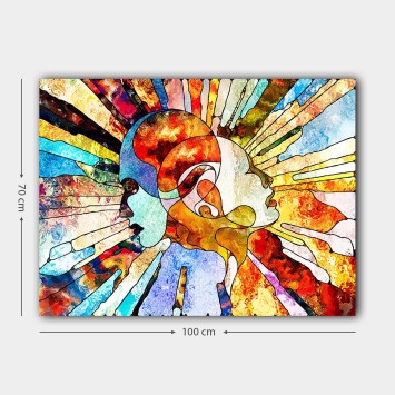 Pintura decorativa lienzo 1021939786_70100 multicolor 70x100 cm