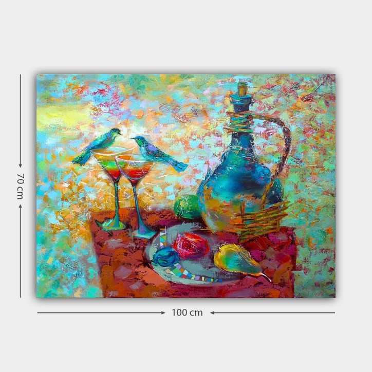 Pintura decorativa lienzo 188401850_70100 multicolor 70x100 cm